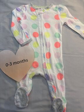 Cloud Island - Newborn onesie sleeper.